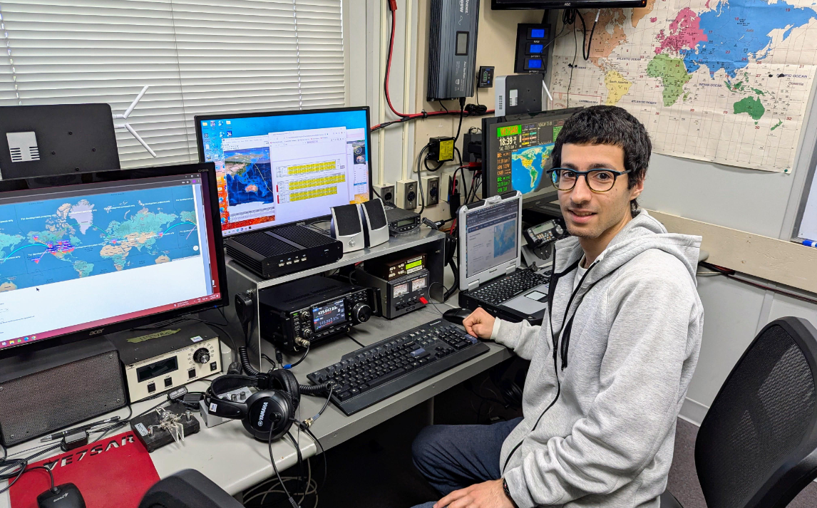 Surrey Amateur Radio Communications Society's satellite communications station